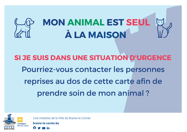 Carte portefeuille - Mon animal est seul à la maison.png Visuel - "Mon animal est seul à la maison"