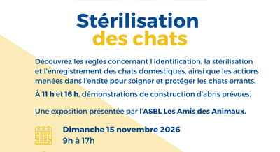 Exposition « Stérilisation des chats »