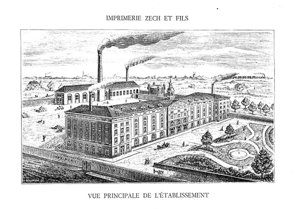 Imprimerie Zech en 1889