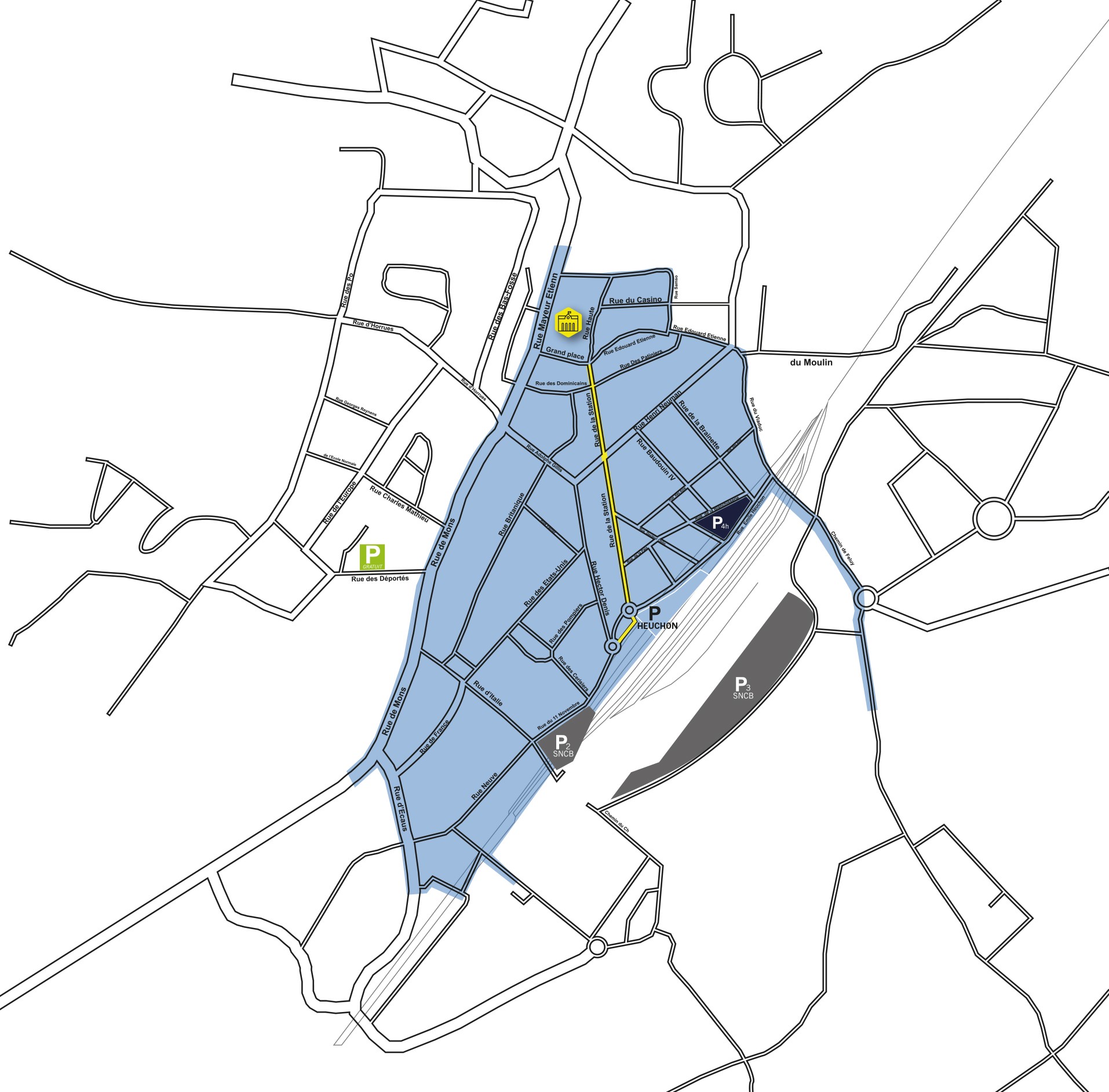 NEW   Carte Zone bleue Août 2023